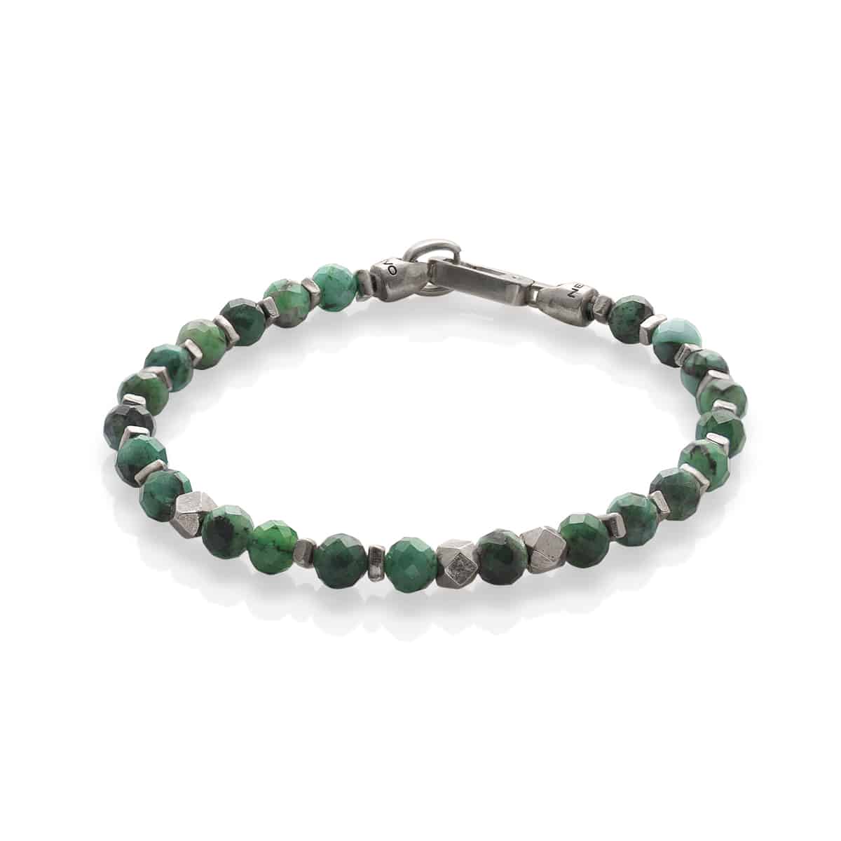 Emerald men bracelet