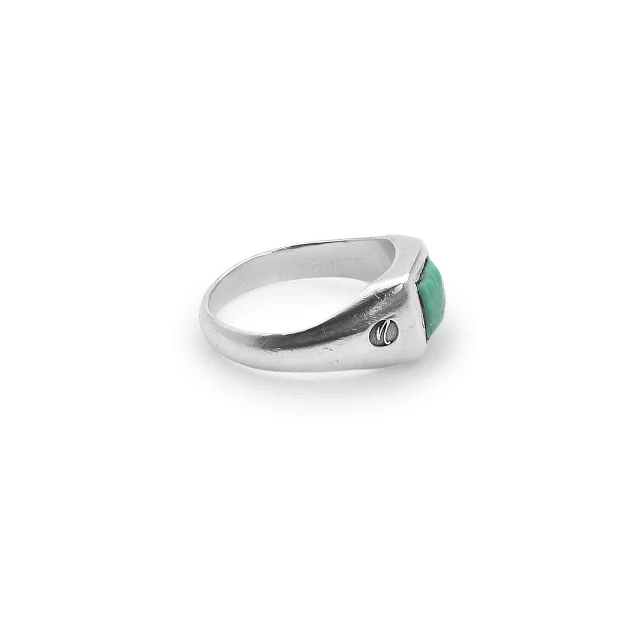 Judah Ring, Judah, turquoise ring, square ring, טבעת מרובעת, טבעת חותם אבן חן, טבעת חותם לגבר, by nevo