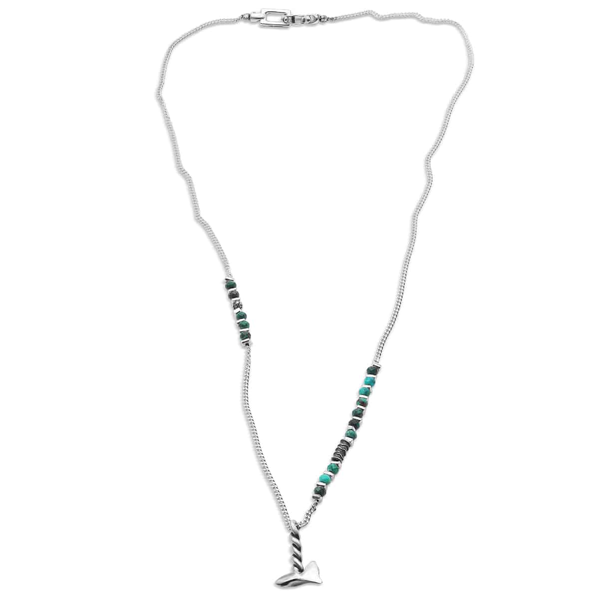 bynevo necklace, handmade silver jewelry, 925 sterling silver axe pendant, gemstone chain necklace, artisan men's silver necklace, unisex sterling silver pendant, iconic mechanical clasp jewelry, bynevo signature collection, icon beads necklace, star of david beads necklace